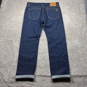 Simple & Raw x Cone Mills Limited Edition Indigo Raw Denim Jeans 36x32 Selvedge